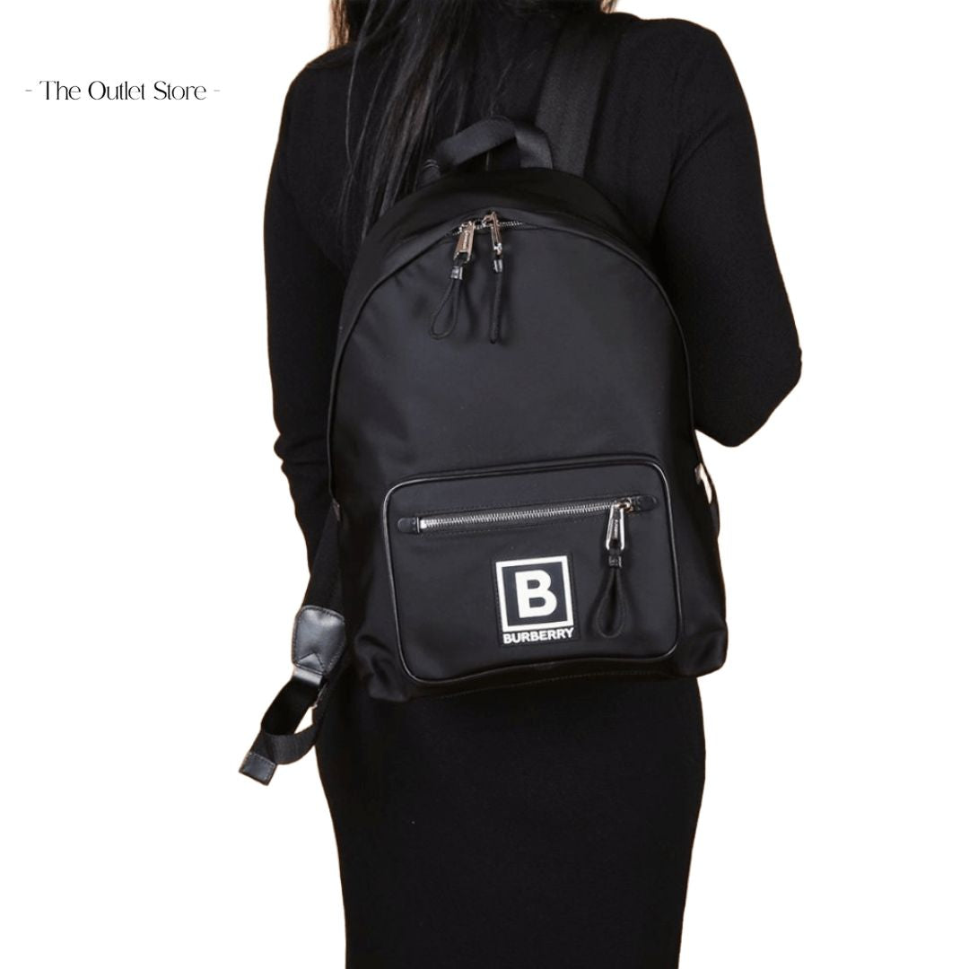 BURBERRY ABBEYDALE NYLON BACKPACK (BLACK)