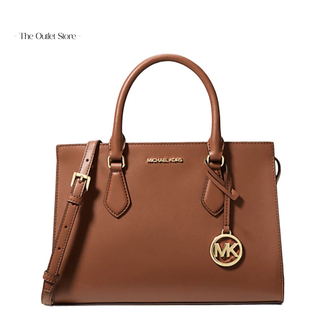 MICHAEL KORS SHEILA MEDIUM FAUX SAFFIANO LEATHER SATCHEL BAG