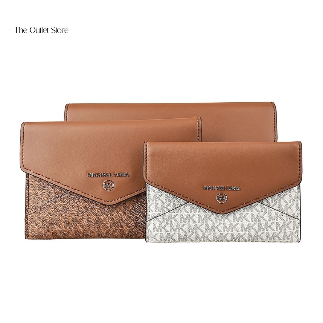 MICHAEL KORS JET SET 3 IN 1 POUCH SET (BROWN)