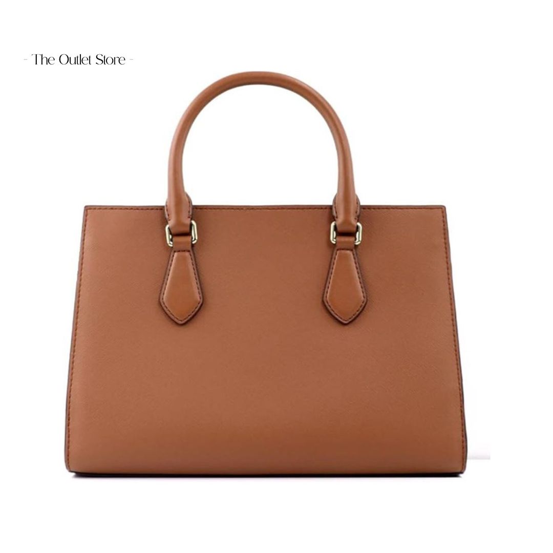 MICHAEL KORS SHEILA MEDIUM FAUX SAFFIANO LEATHER SATCHEL BAG