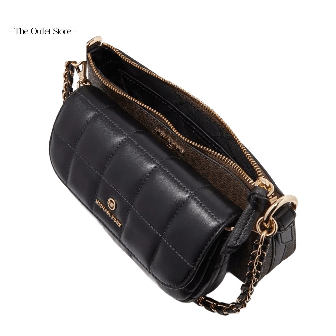MICHAEL KORS JET SET 4-IN-1 CROSSBODY BAG SET (BROWN X BLACK)