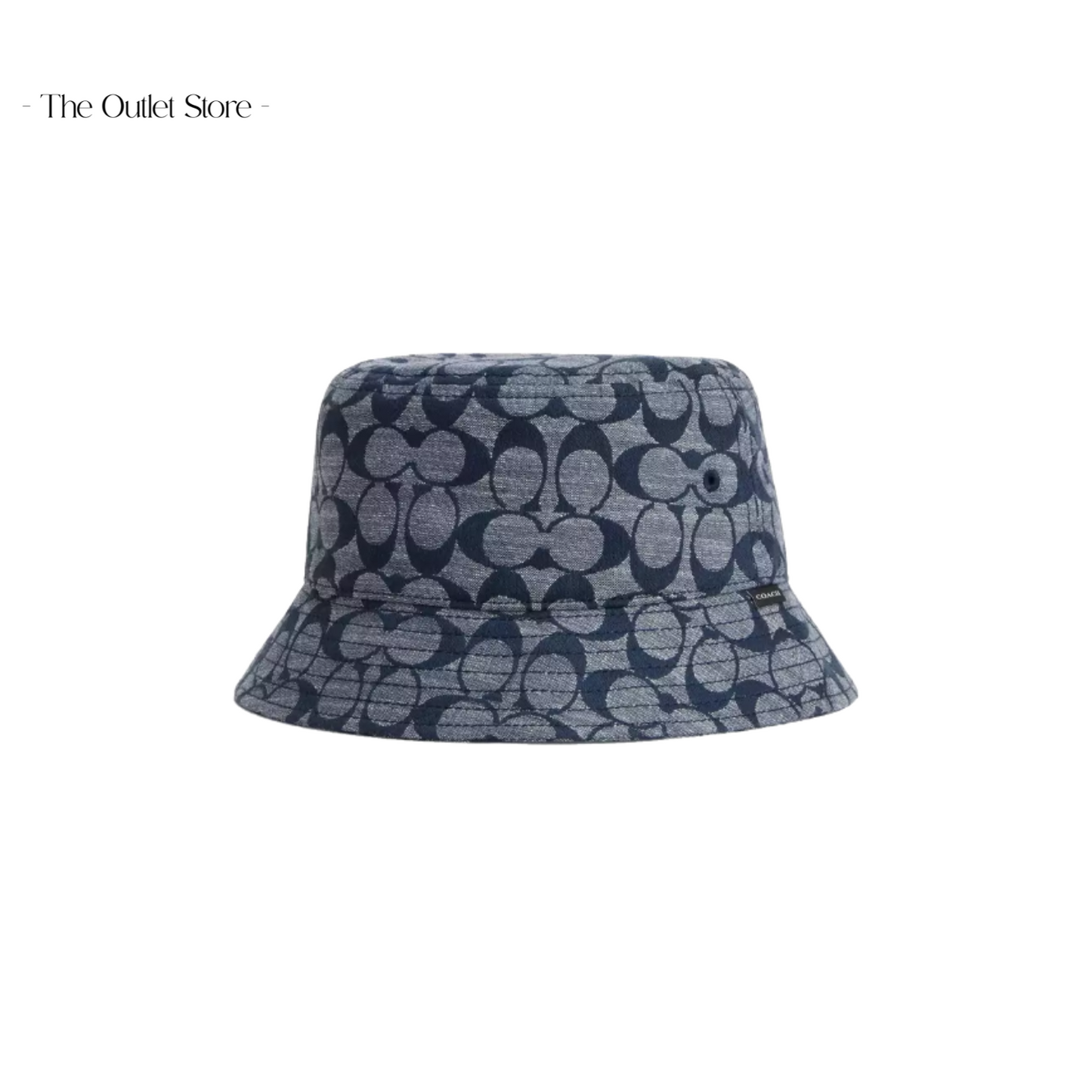 COACH SIGNATURE CHAMBRAY BUCKET HAT
