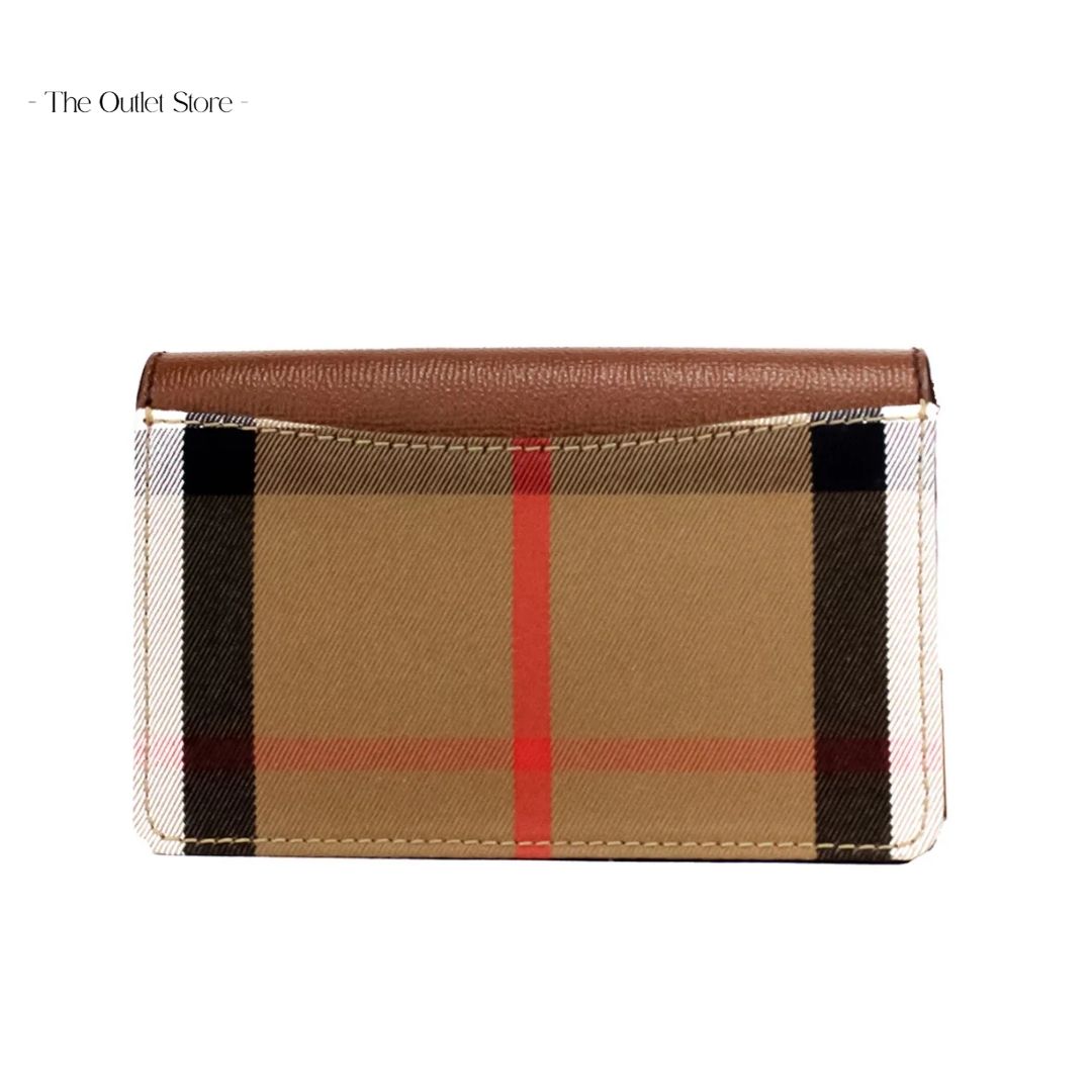 BURBERRY HAMPSHIRE HOUSE CHECK CROSSBODY (TAN)