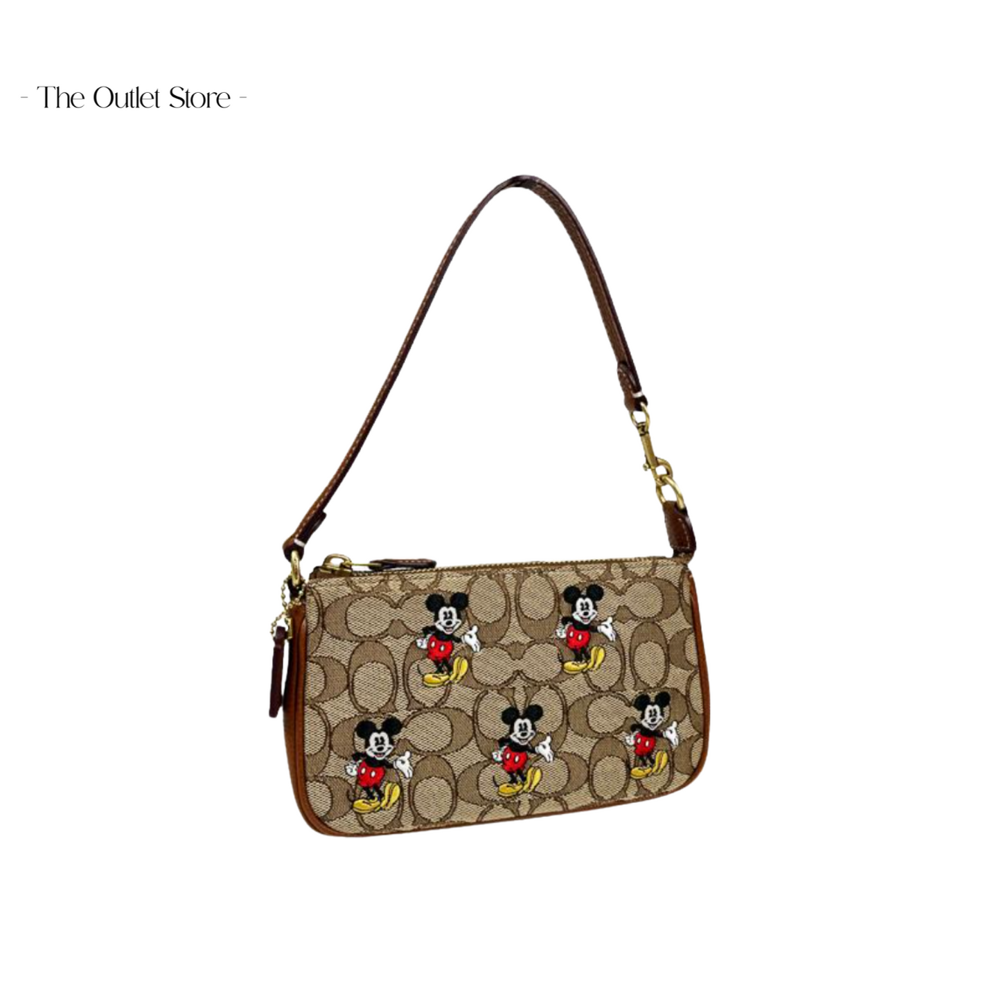 DISNEY X COACH NOLITA 19 IN SIGNATURE JACQUARD WITH MICKEY MOUSE PRINT