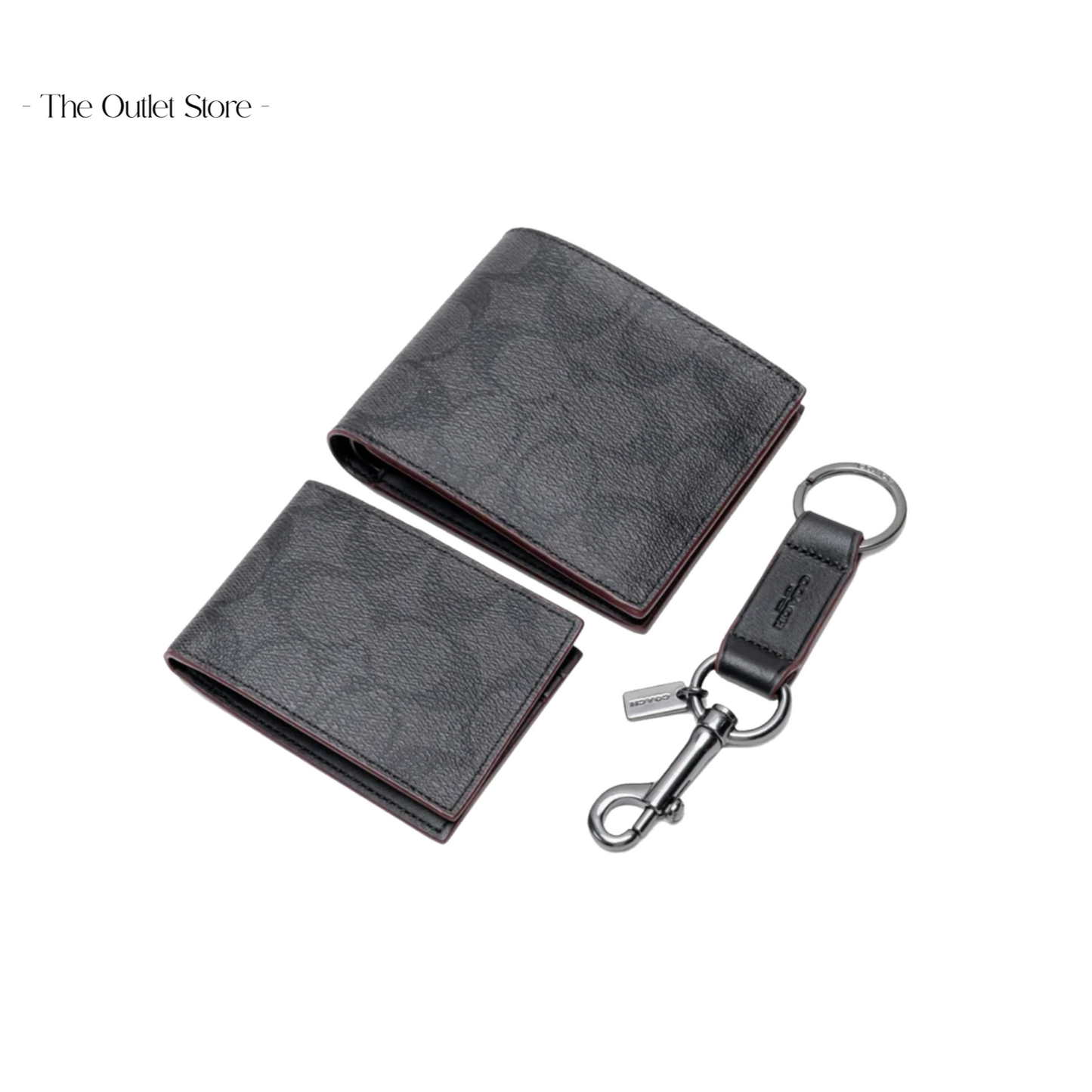 COACH BOXED 3 IN 1 WALLET GIFT SET IN SIGNATURE CANVAS