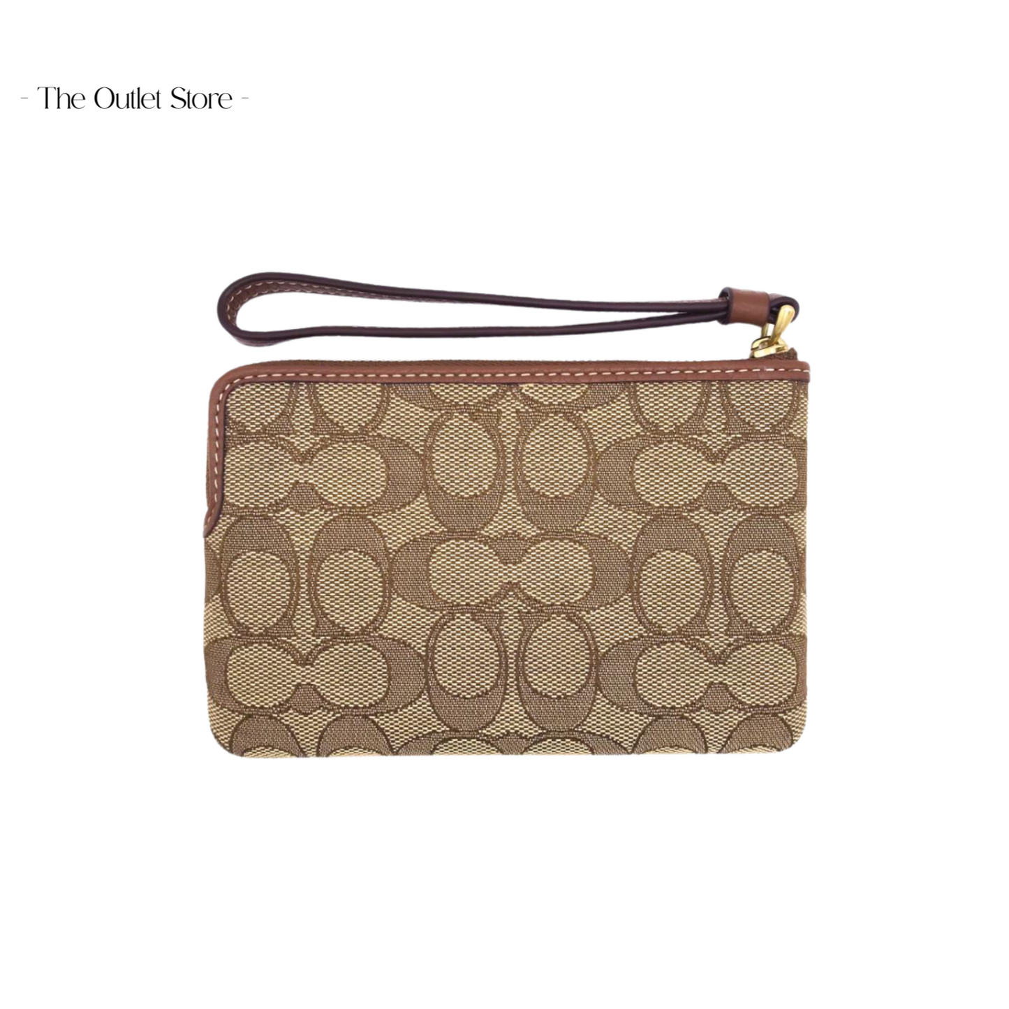 DISNEY X COACH CORNER ZIP WRISTLET IN SIGNATURE JACQUARD WITH MICKEY MOUSE PRINT