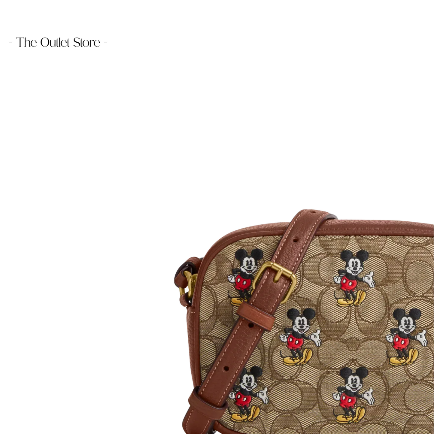DISNEY X COACH MINI JAMIE CAMERA BAG IN SIGNATURE JACQUARD WITH MICKEY MOUSE PRINT