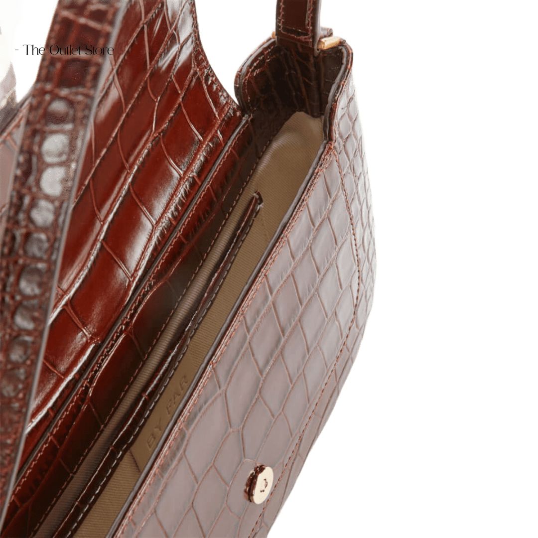 BY FAR MIRANDA CROCO SHOULDER BAG
