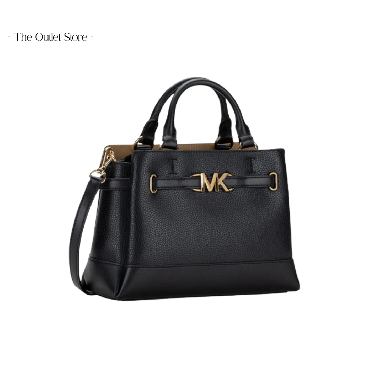 MICHAEL KORS REED SMALL LEATHER BELTED SATCHEL