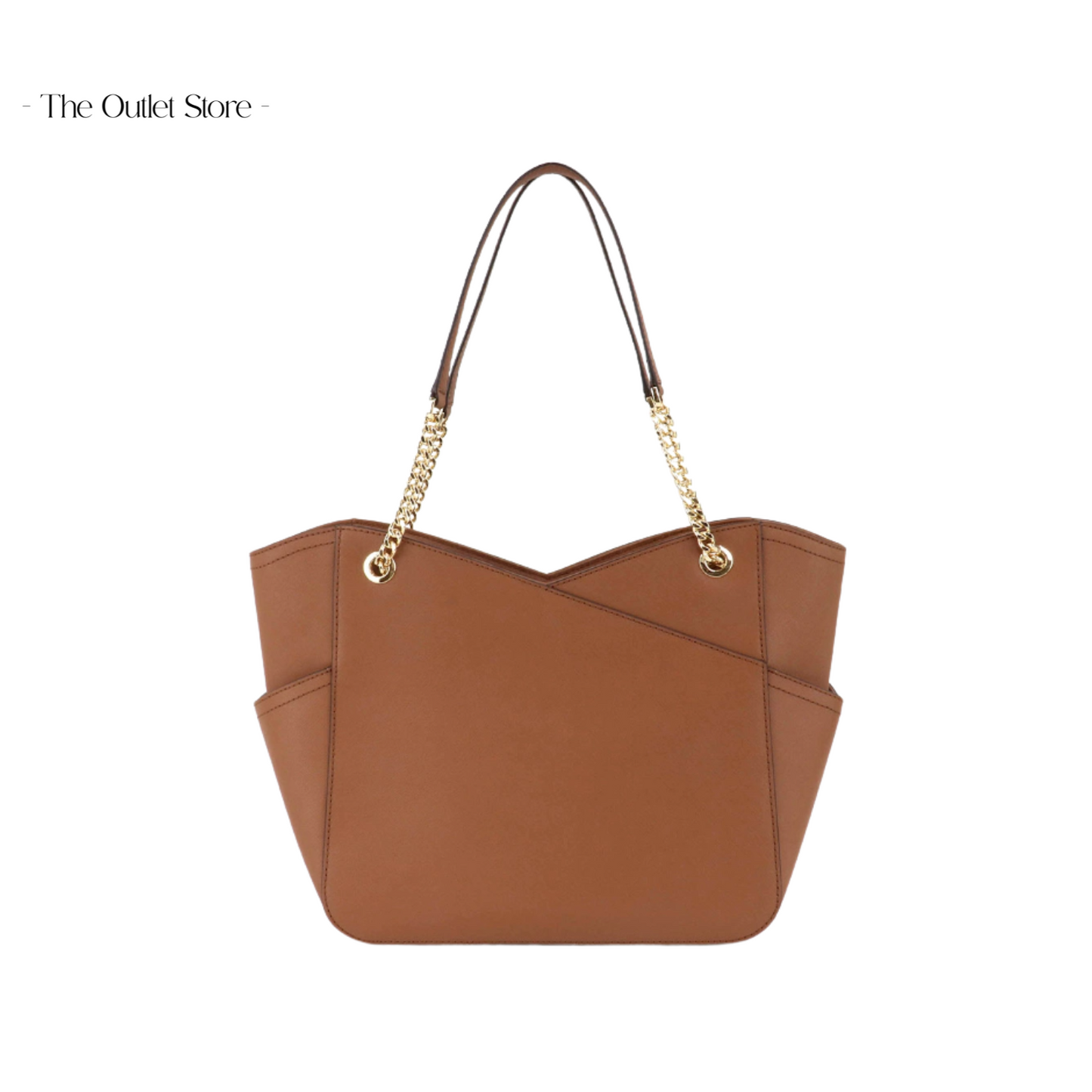 MICHAEL KORS JET SET LARGE SAFFIANO LEATHER SHOULDER BAG