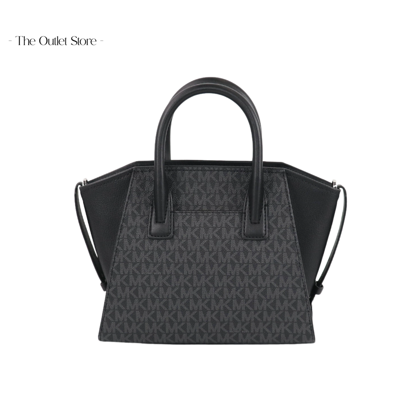 MICHAEL KORS AVRIL SMALL LOGO TOP-ZIP SATCHEL