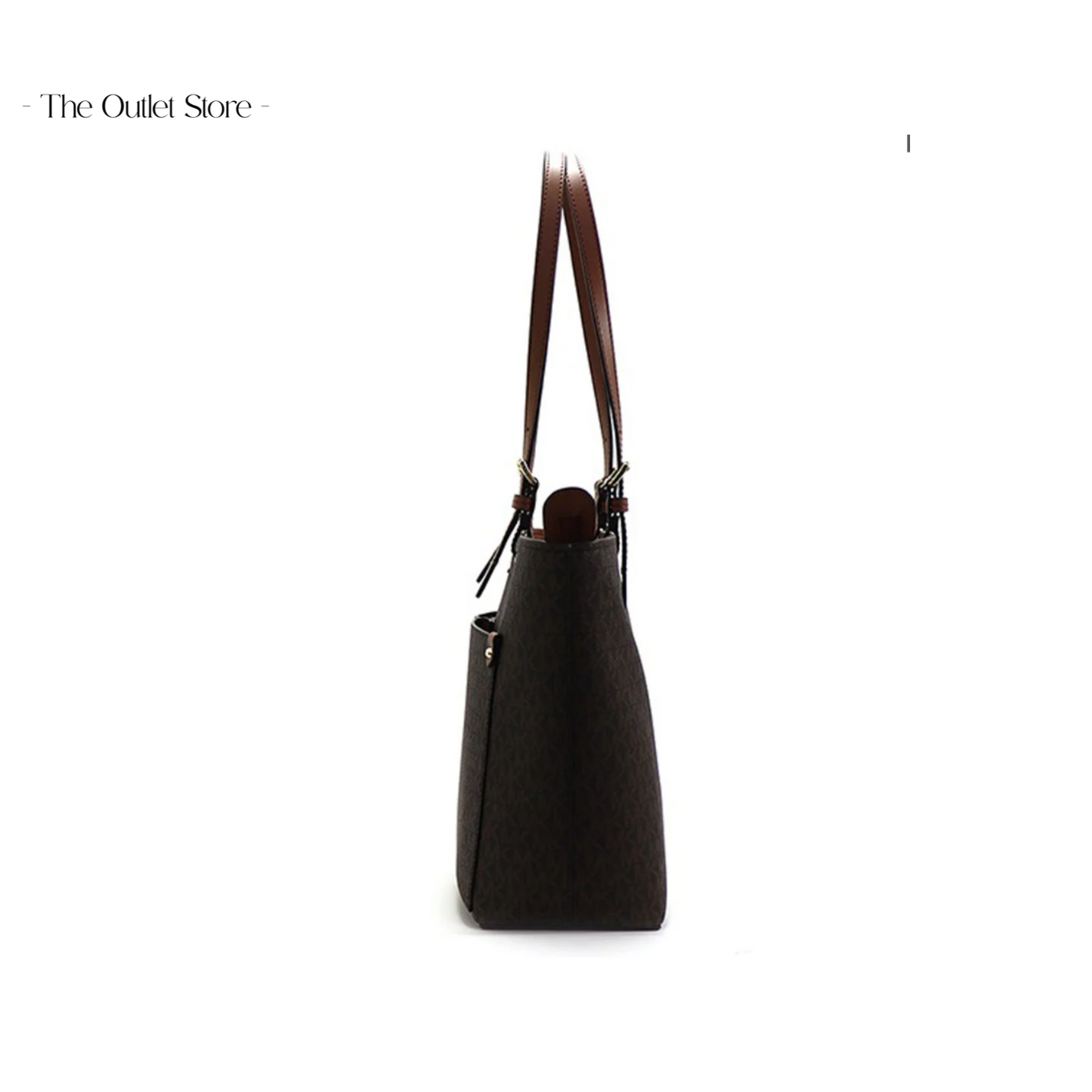 MICHAEL KORS JET SET MEDIUM LOGO POCKET TOTE BAG