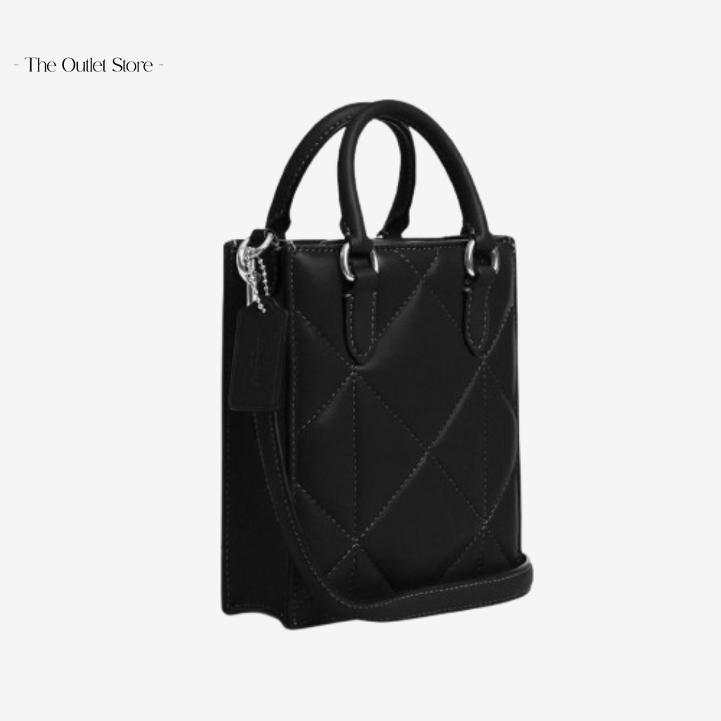 COACH NORTH SOUTH MINI TOTE WITH PUFFY DIAMOND QUILTING