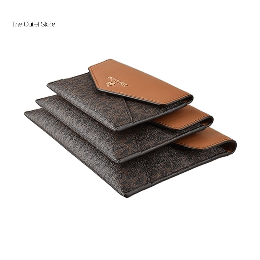 MICHAEL KORS JET SET 3 IN 1 POUCH SET (BROWN MULTI)