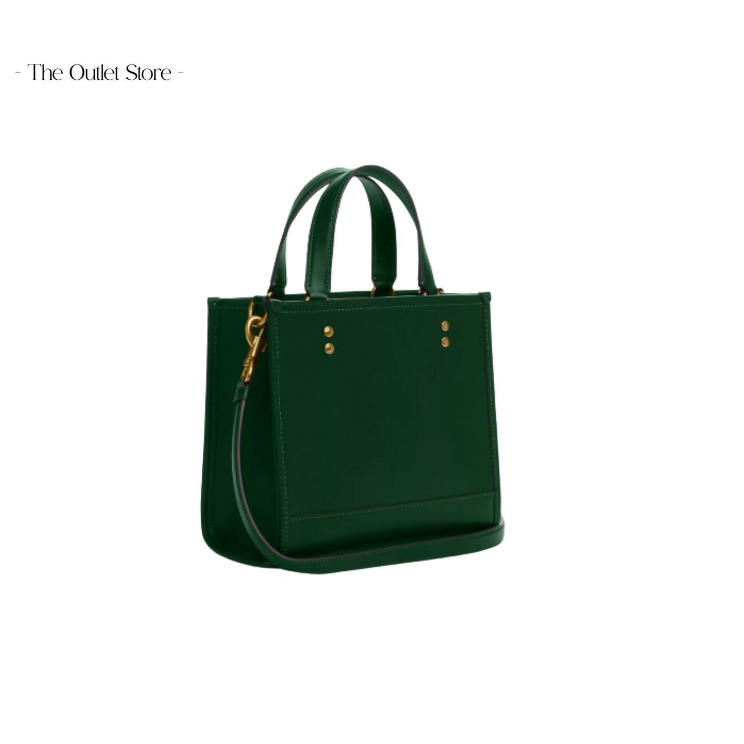 DISNEY X COACH DEMPSEY TOTE 22 WITH SLED MOTIF LEATHER DARK PINE