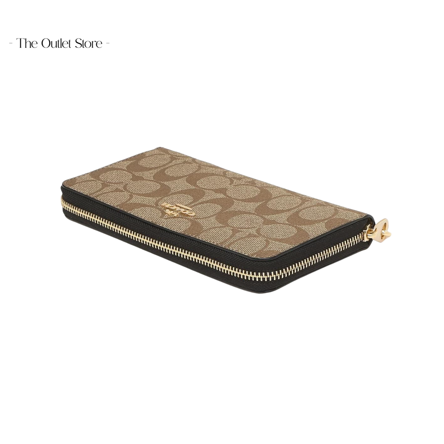 COACH LONG ZIP AROUND WALLET IN SIGNATURE CANVAS