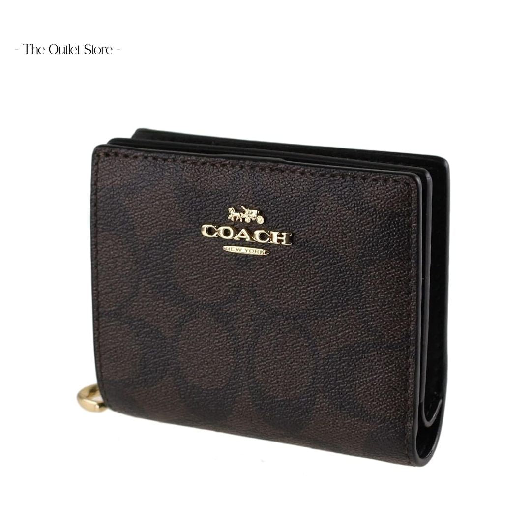 COACH SNAP WALLET IN SIGNATURE CANVAS
