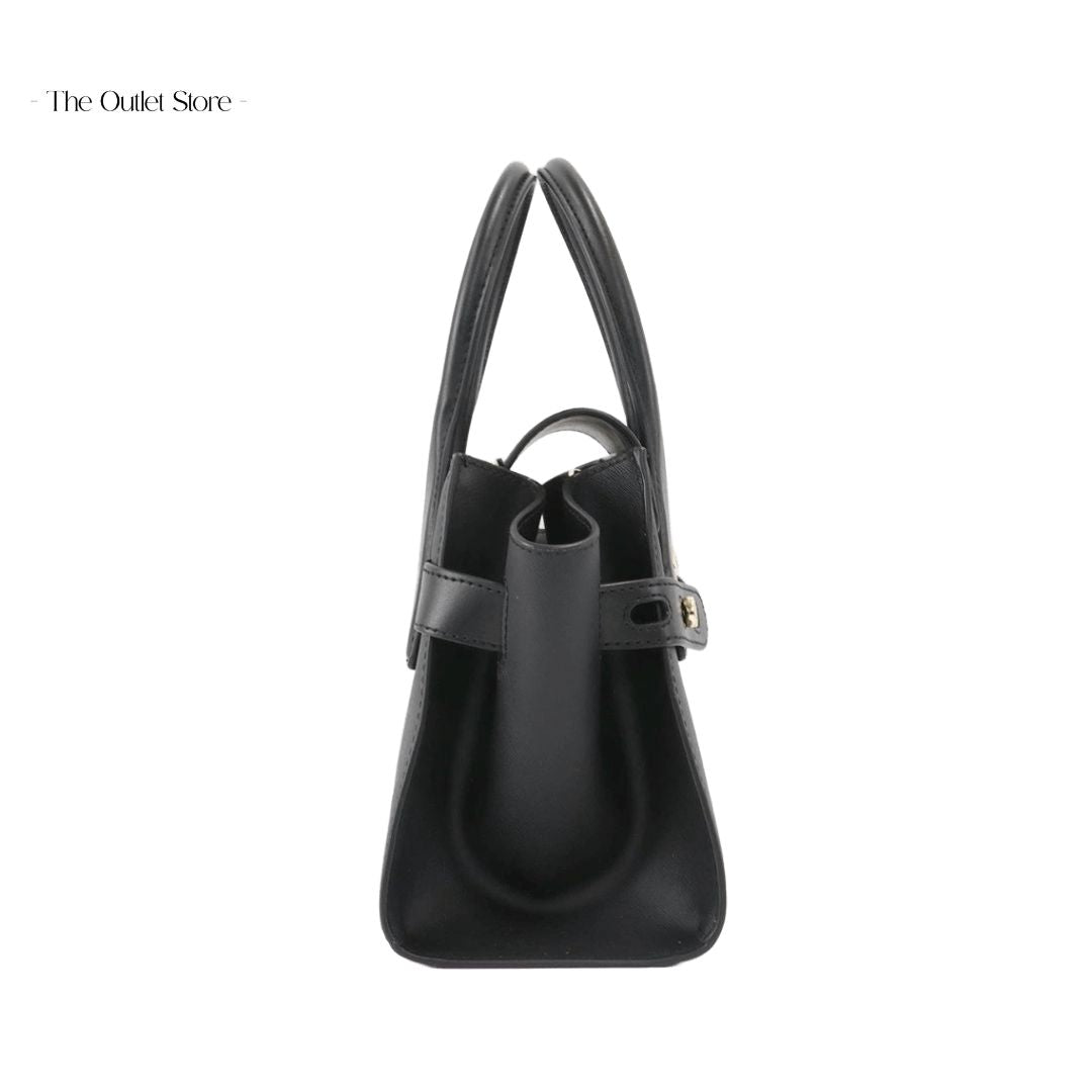 MICHAEL KORS CARMEN MEDIUM FAUX LEATHER BELTED SATCHEL