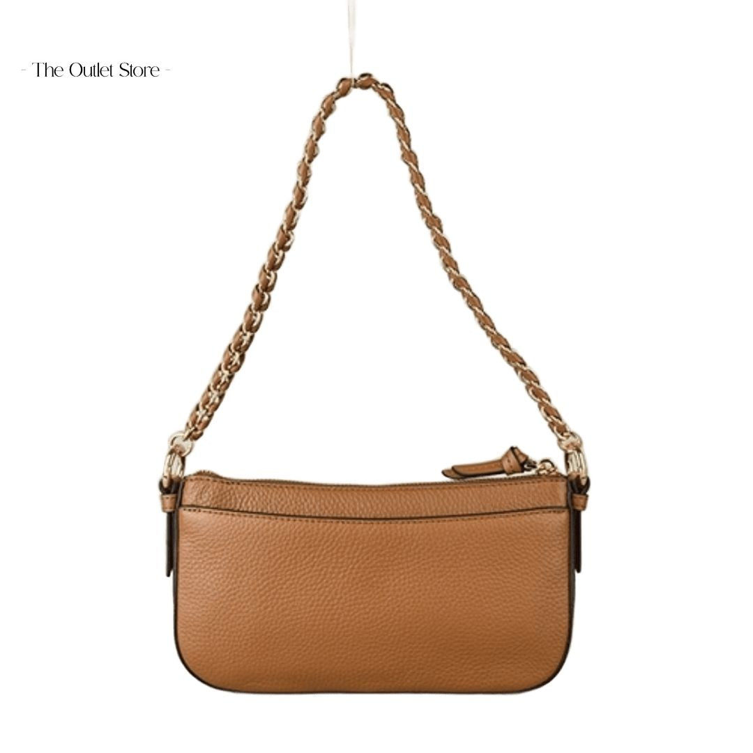 MICHAEL KORS JET SET MEDIUM LEATHER AND LOGO 4-IN-1 CROSSBODY BAG SET (BROWN))
