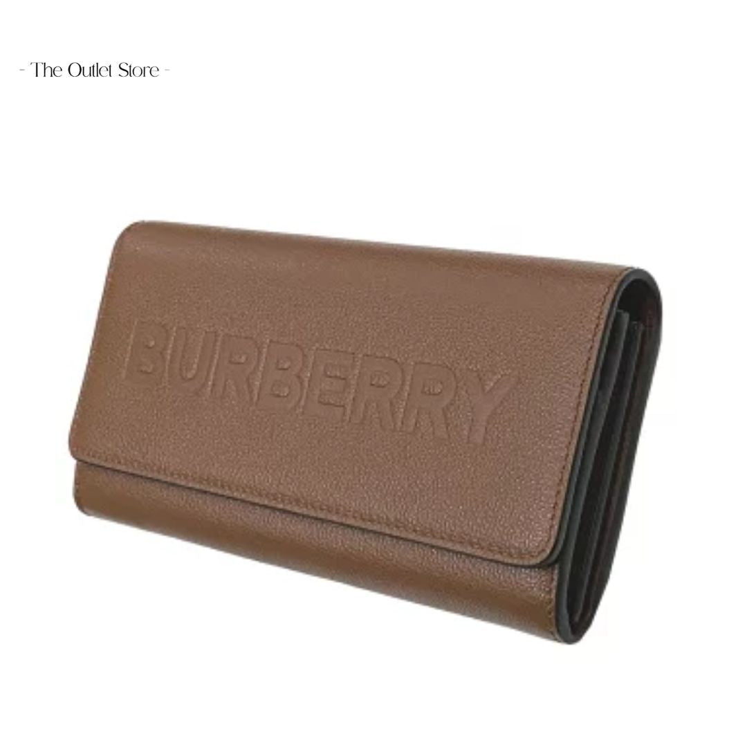 BURBERRY PORTER LEATHER FLAP CONTINENTAL LONG WALLET(BROWN)