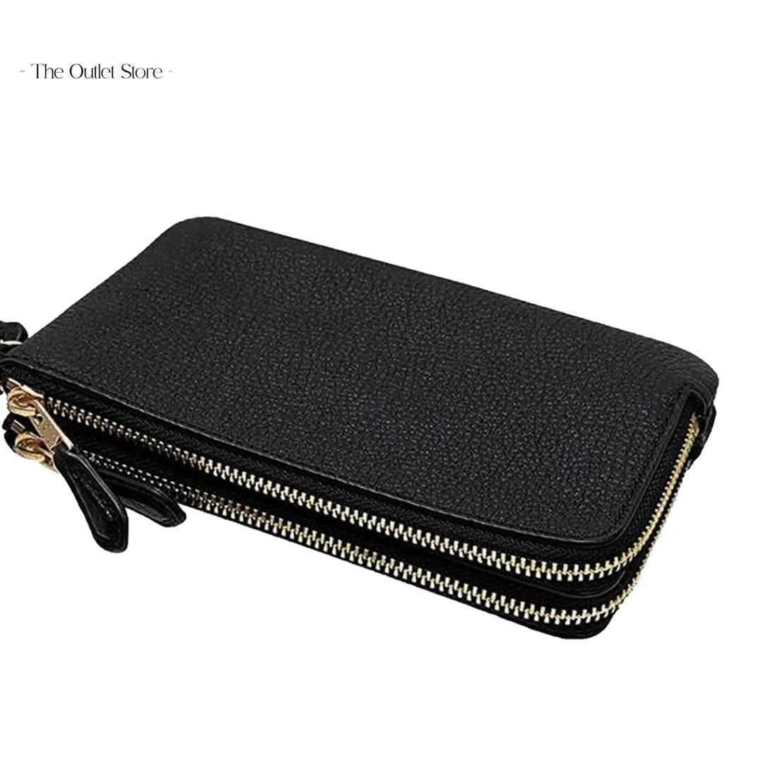 COACH DOUBLE CORNER ZIP WRISTLET