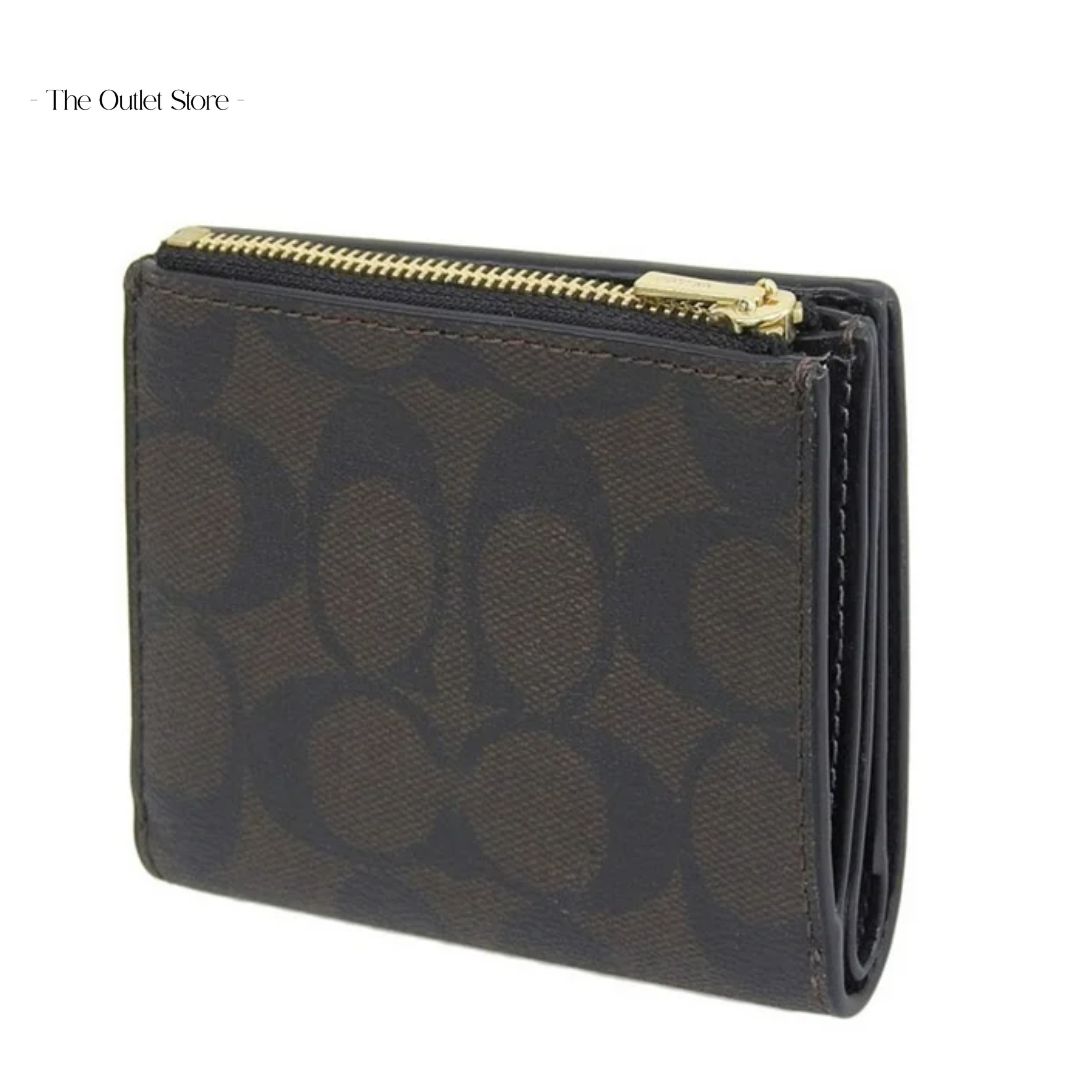 COACH SNAP WALLET IN SIGNATURE CANVAS