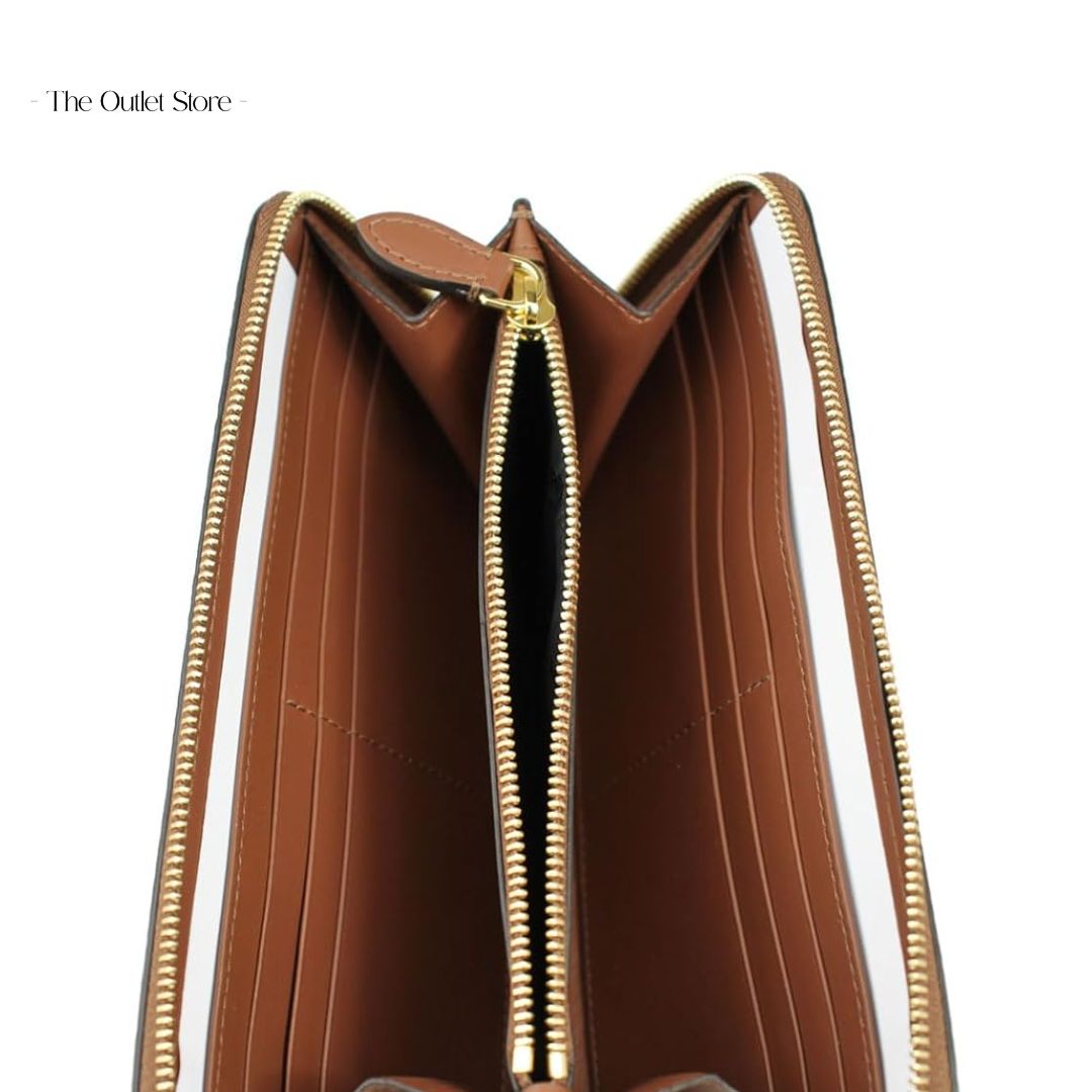 BURBERRY ROUND ZIPPER LONG WALLET