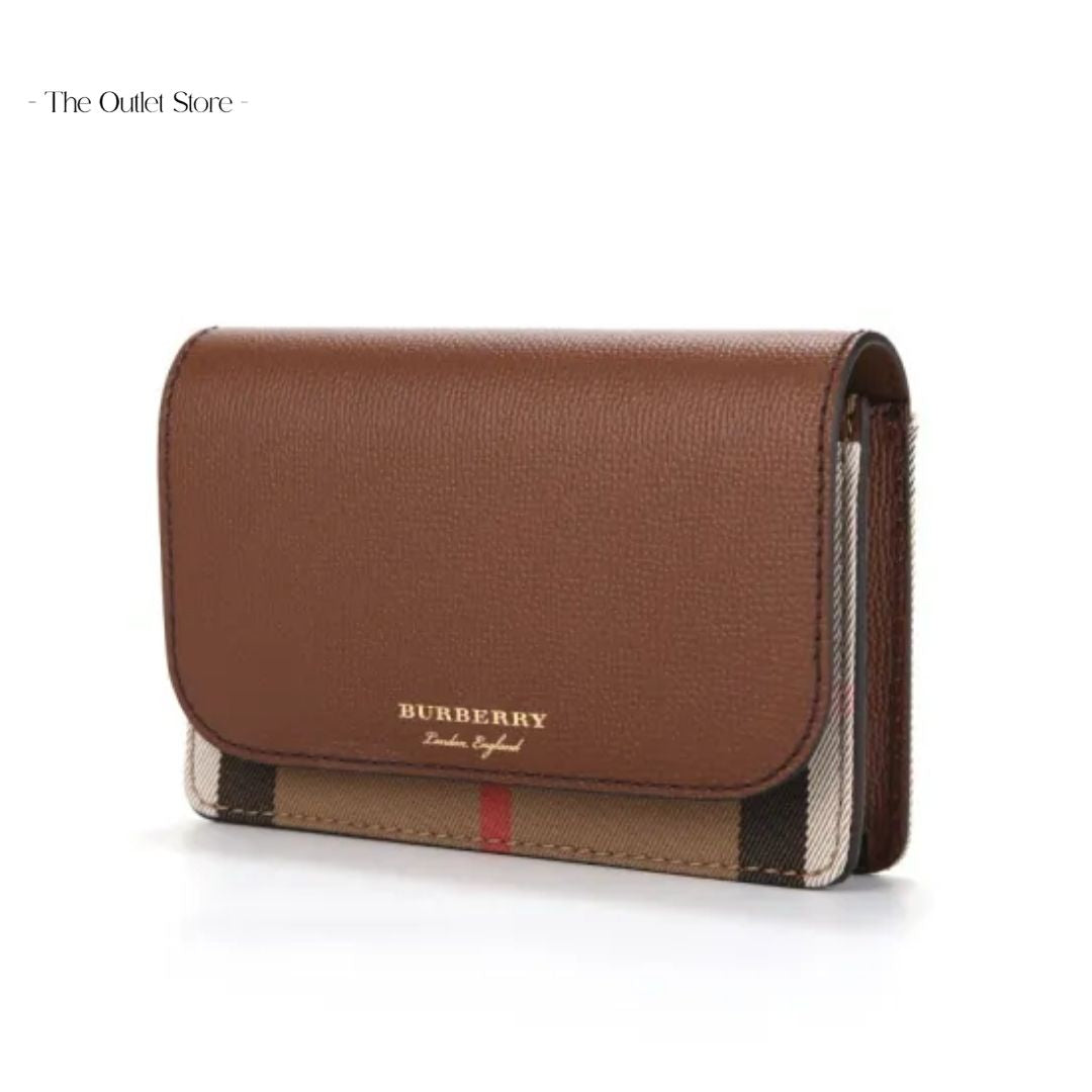 BURBERRY HAMPSHIRE HOUSE CHECK CROSSBODY (TAN)