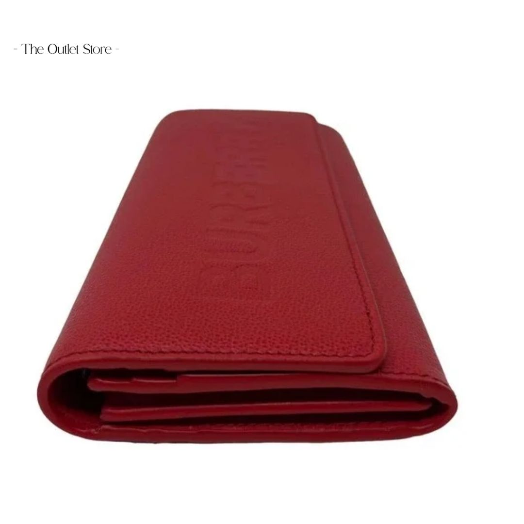 BURBERRY PORTER LEATHER FLAP CONTINENTAL LONG WALLET(RED)