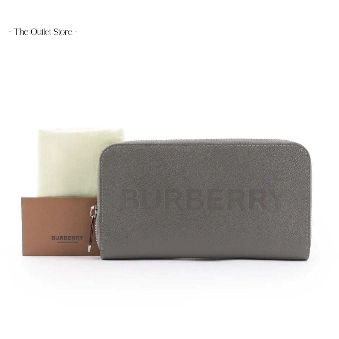 BURBERRY LEATHER WALLET (GREY)