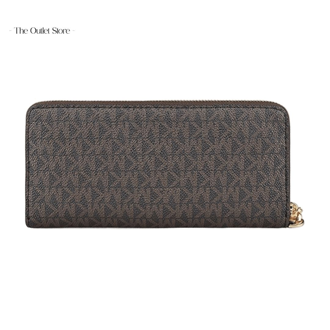 MICHAEL KORS PARKER LARGE LOGO CONTINENTAL WALLET (BROWN)
