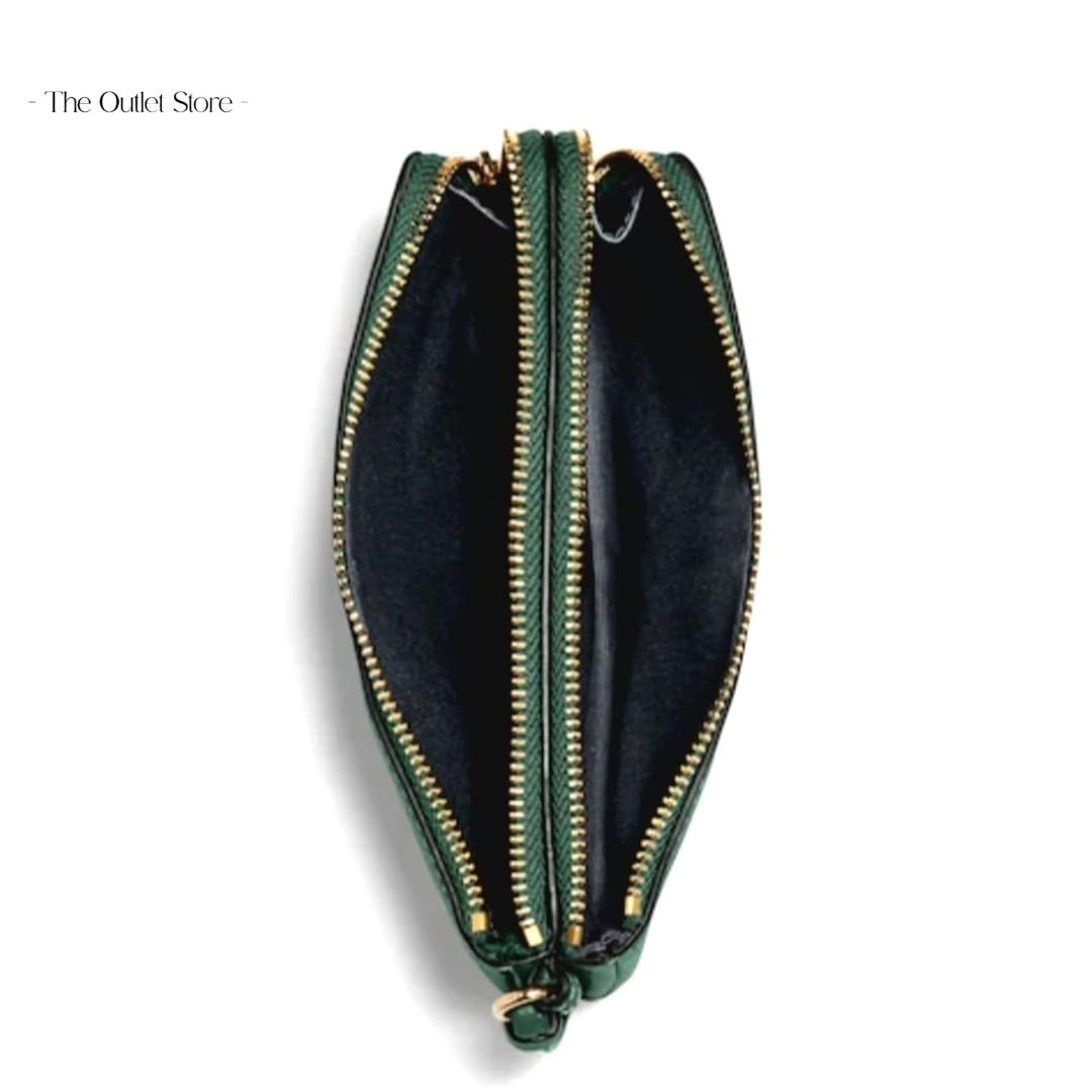 COACH DOUBLE CORNER ZIP WRISTLET (Everglade Green)
