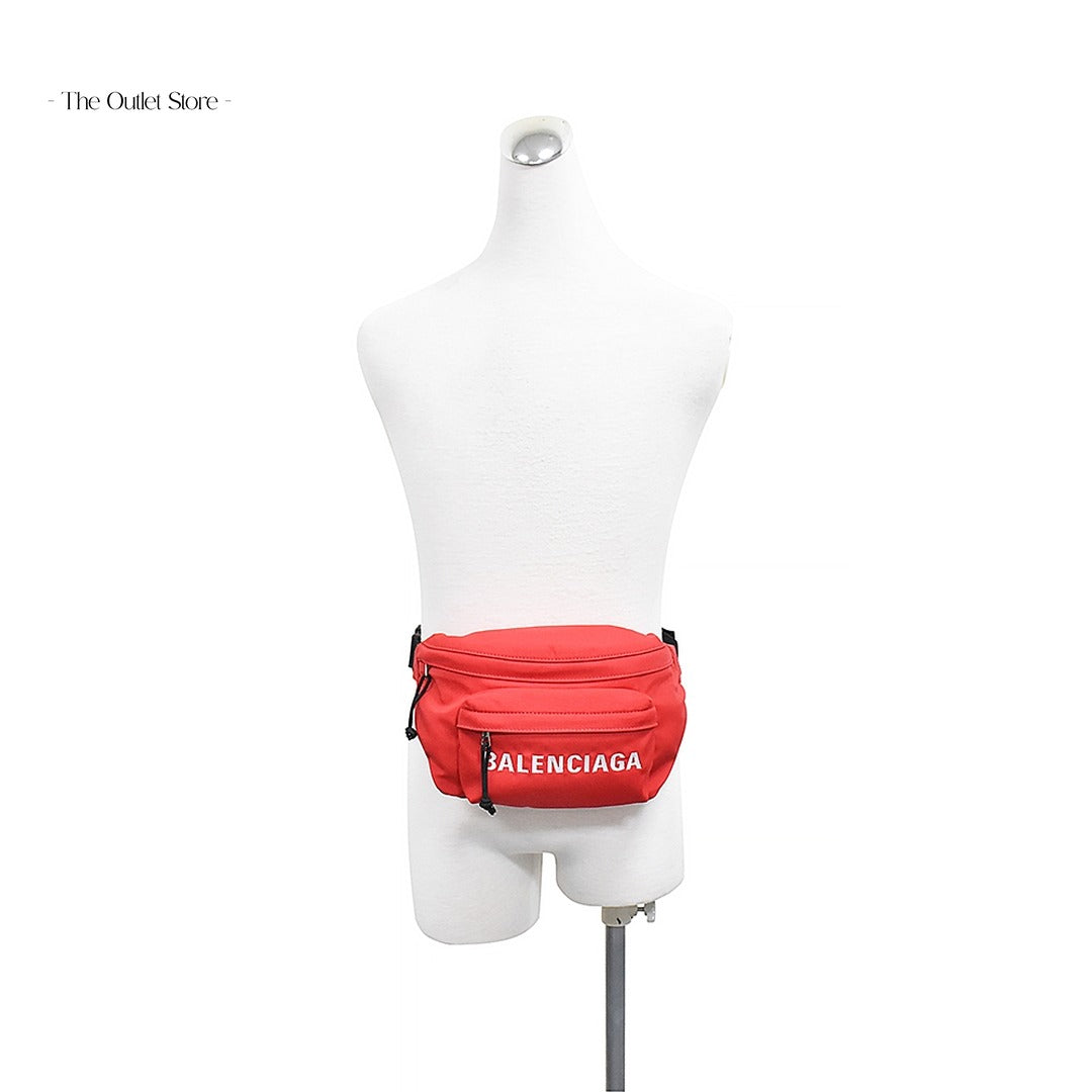 Balenciaga Wheel Belt Bag 533009 Bright Red – Worn Waist View