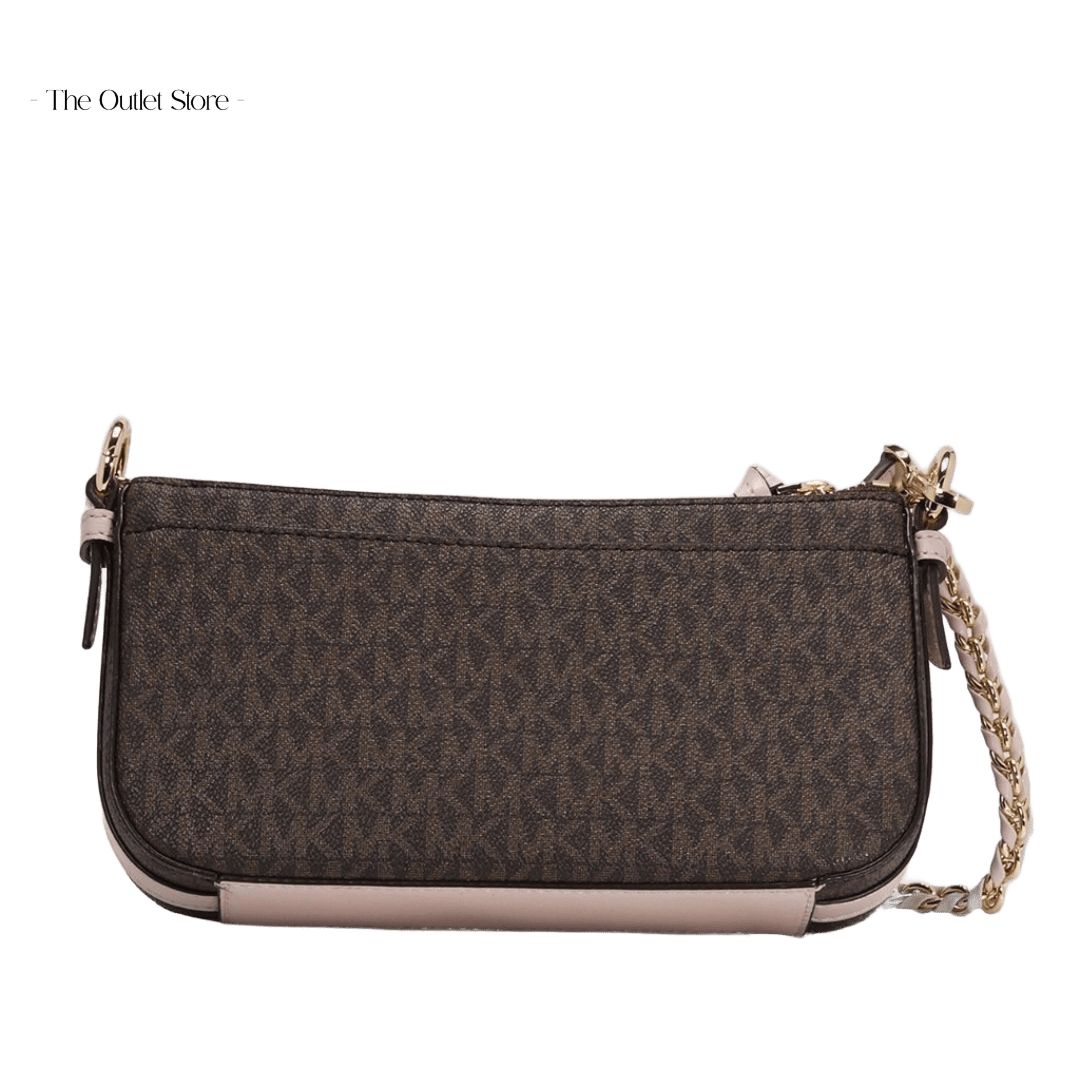 MICHAEL KORS JET SET 4-IN-1 CROSSBODY BAG SET (BROWN X PINK)
