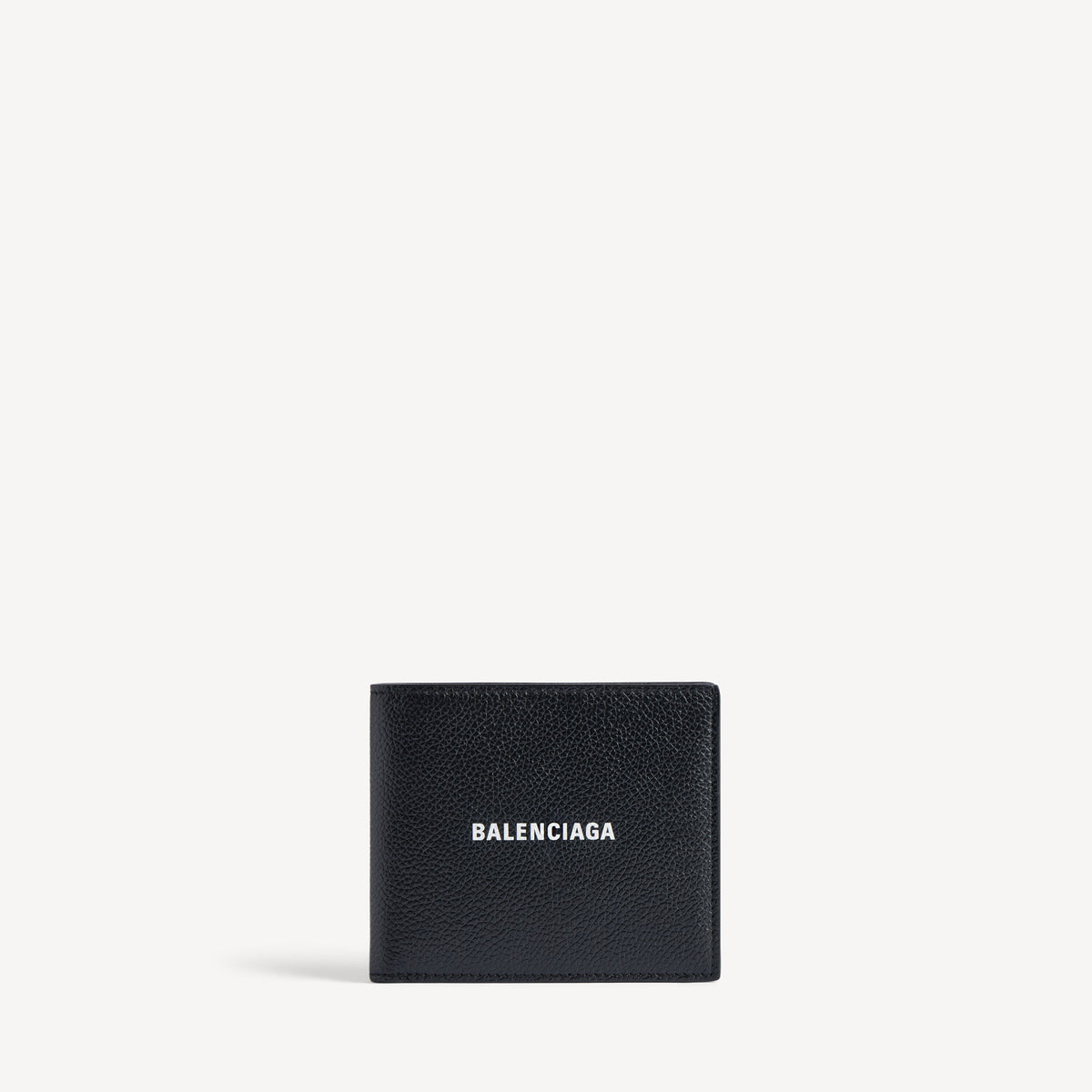  Balenciaga Men's Cash Square Folded Wallet in Black/white 