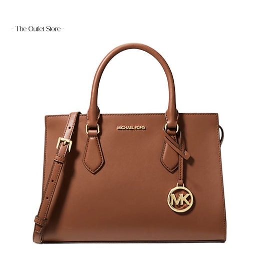 MICHAEL KORS SHEILA MEDIUM FAUX SAFFIANO LEATHER SATCHEL BAG