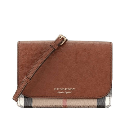 BURBERRY HAMPSHIRE HOUSE CHECK CROSSBODY (TAN)