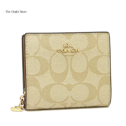 COACH SNAP WALLET IN SIGNATURE CANVAS
