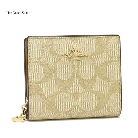 COACH SNAP WALLET IN SIGNATURE CANVAS