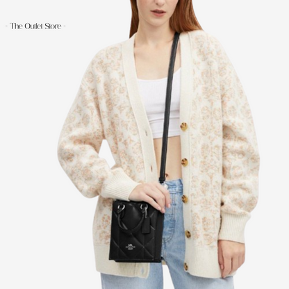 COACH NORTH SOUTH MINI TOTE WITH PUFFY DIAMOND QUILTING