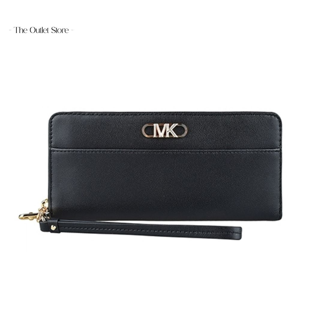 MICHAEL KORS PARKER LARGE LOGO CONTINENTAL WALLET (BLACK)