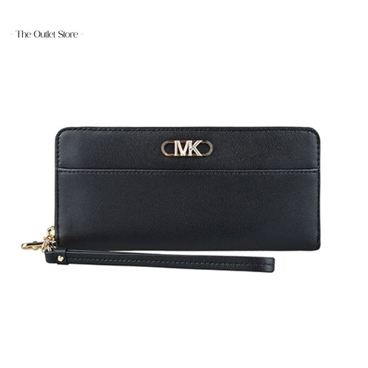 MICHAEL KORS PARKER LARGE LOGO CONTINENTAL WALLET (BLACK)