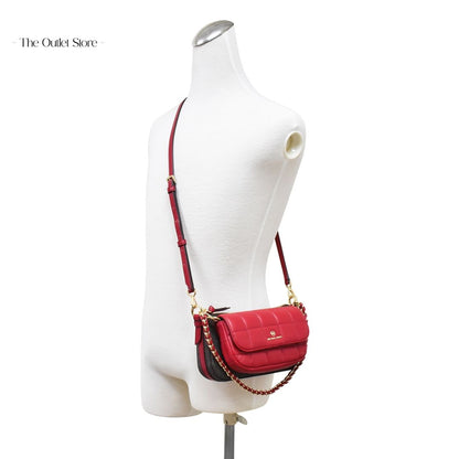 MICHAEL KORS JET SET 4-IN-1 CROSSBODY BAG SET (BROWN X RED)
