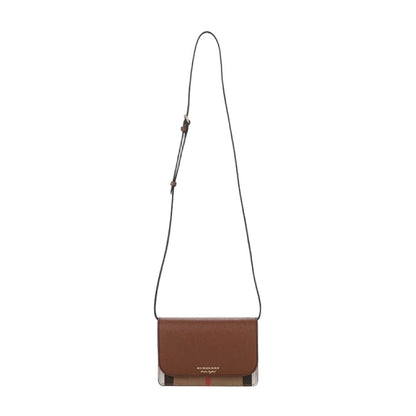 BURBERRY HAMPSHIRE HOUSE CHECK CROSSBODY (TAN)