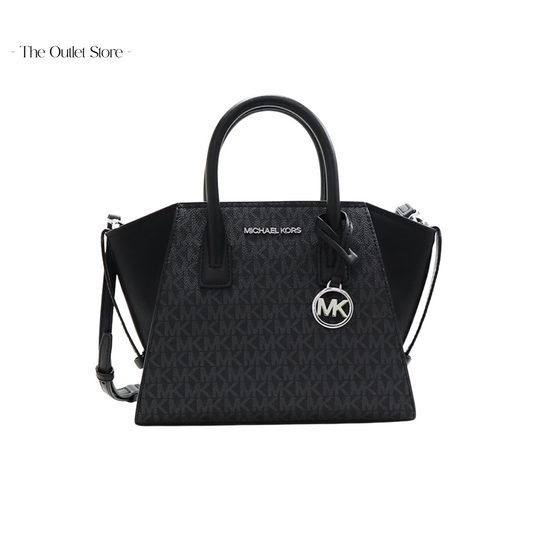 MICHAEL KORS AVRIL SMALL LOGO TOP-ZIP SATCHEL