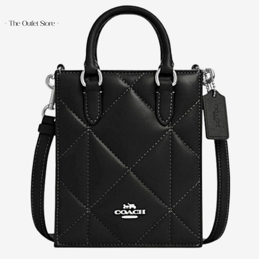 COACH NORTH SOUTH MINI TOTE WITH PUFFY DIAMOND QUILTING