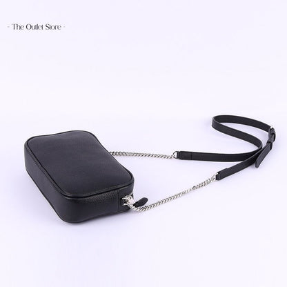 BURBERRY EMBOSSED LOGO LEATHER CROSSBODY BAG