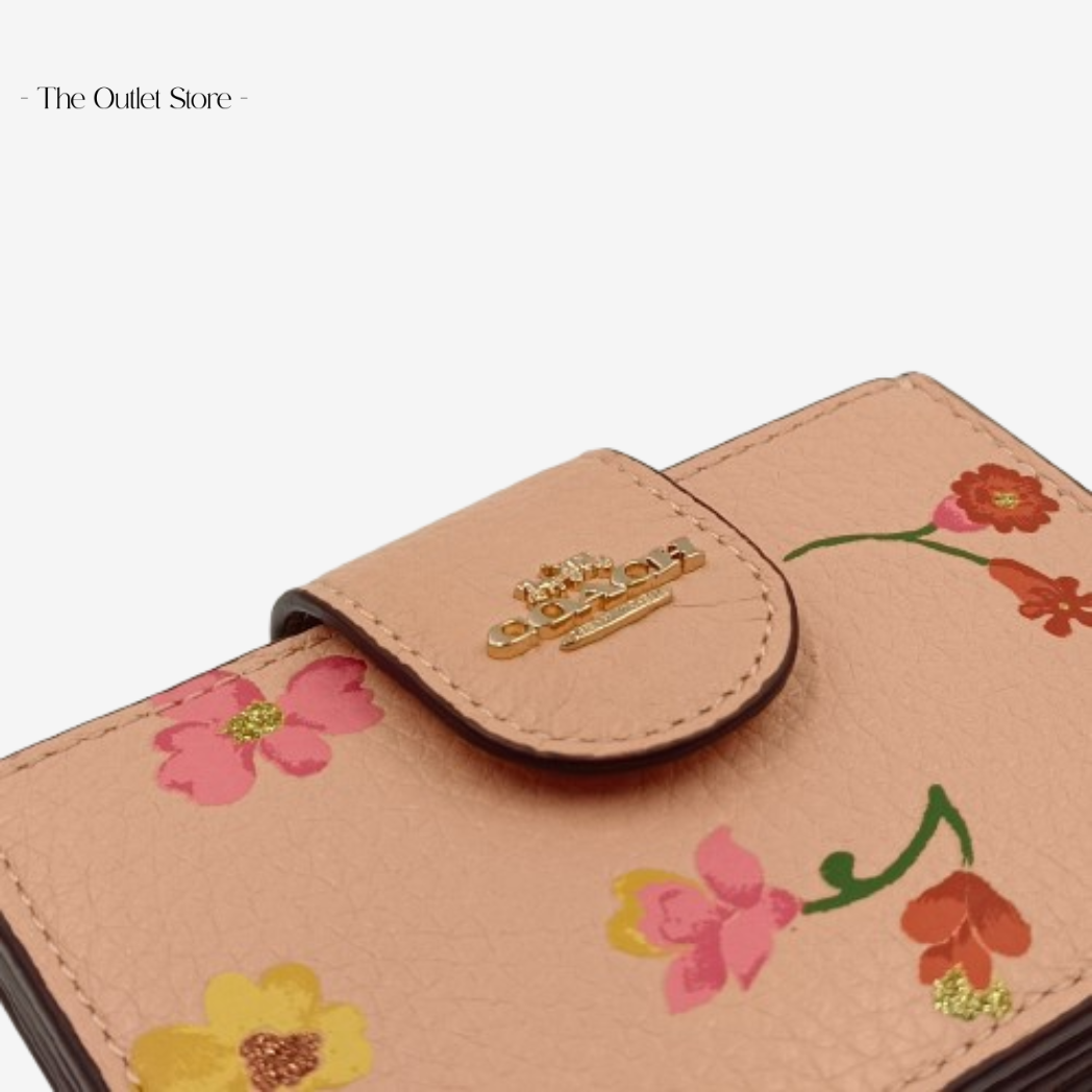 COACH ACCORDION CARD CASE WITH MYSTICAL FLORAL PRINT