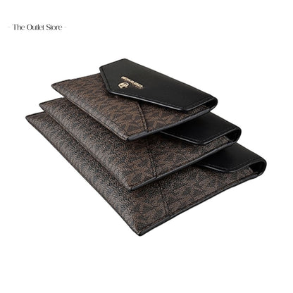 MICHAEL KORS JET SET 3 IN 1 POUCH SET (BROWN X BLACK)
