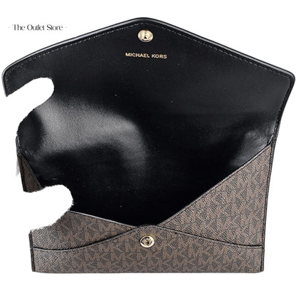MICHAEL KORS JET SET 3 IN 1 POUCH SET (BROWN X BLACK)